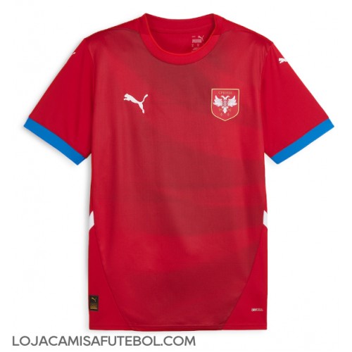 Camisa de Futebol Sérvia Equipamento Principal Europeu 2024 Manga Curta